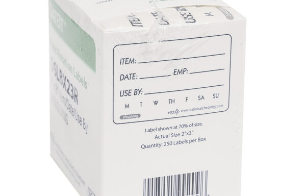 2″ x 3″ Dissolving Shelf Life Labels with Box