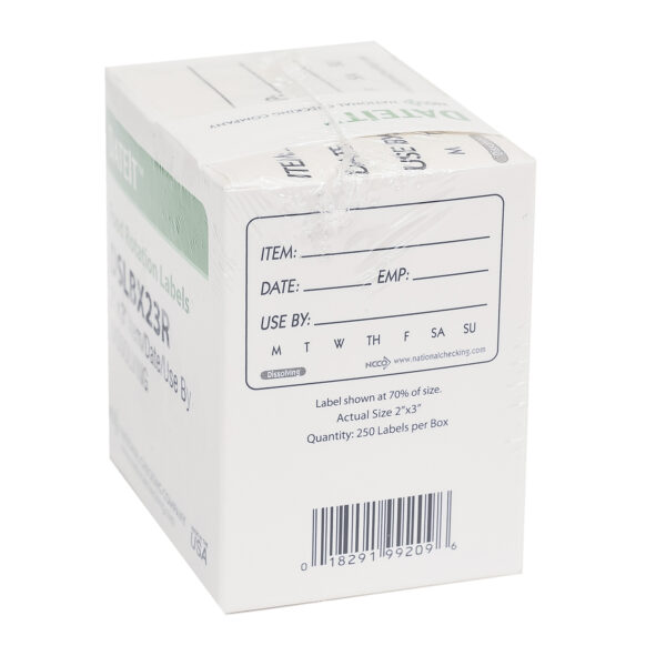 2″ x 3″ Dissolving Shelf Life Labels with Box