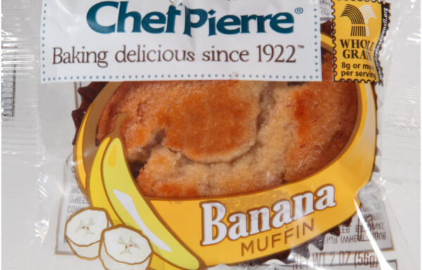 Chef Pierre Individually Wrapped Muffin 51% Whole Grain Banana 48ct/2oz