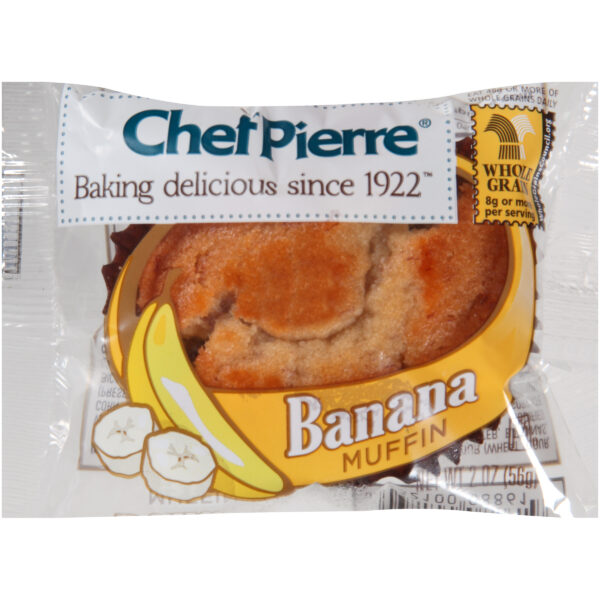 Chef Pierre Indv Wrapped Muffin 51% Whole Grain Banana 48ct/2oz