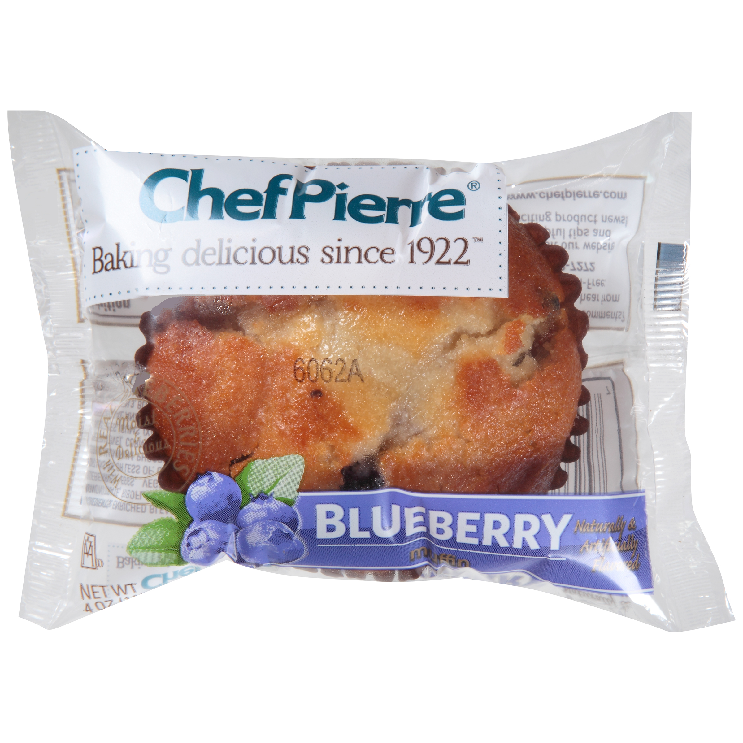 Chef Pierre Individually Wrapped Muffin Blueberry 24ct/4oz Feesers
