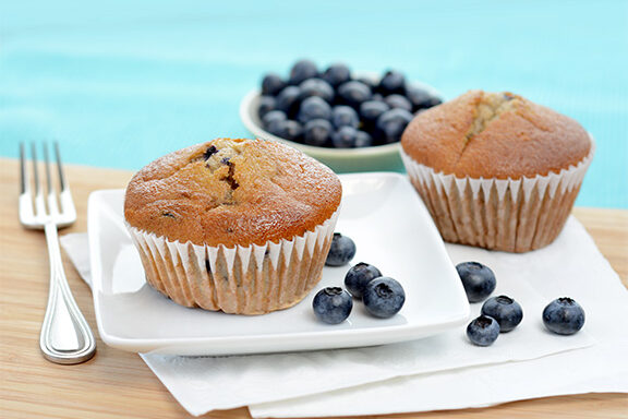 Muffins, Whole Grain, Blueberry, Individually Wrapped