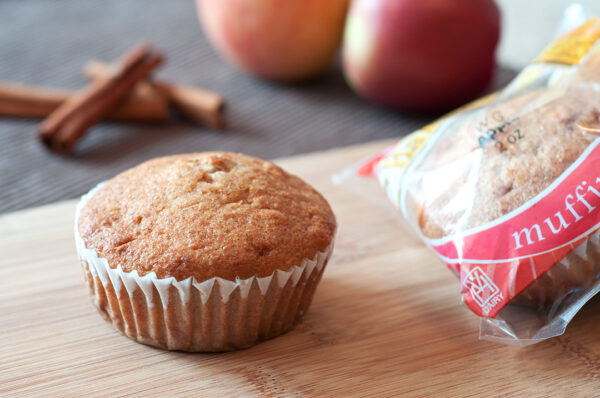Muffins, Whole Grain, Apple Cinnamon, Reduced Fat, Individually Wrapped, Retail