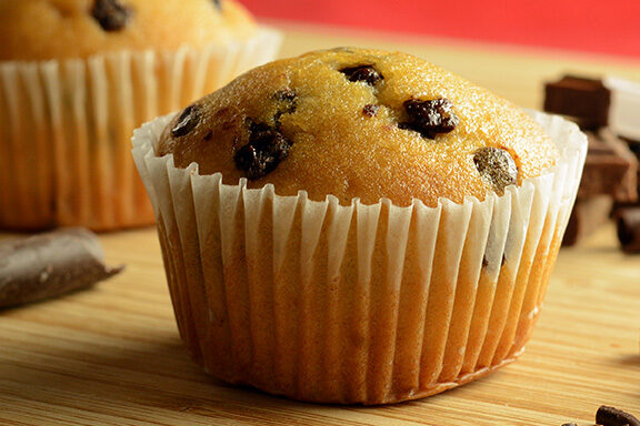 Muffins, Whole Grain, Chocolate Chip, Reduced Fat, Individually Wrapped, Retail