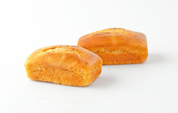 Mini Loaf, Whole Grain, Cornbread, Individually Wrapped, 3.25″ x 1.5″