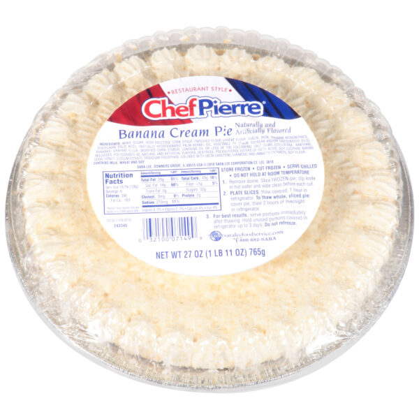 Chef Pierre Cream Pie 10 Classic Banana 6ct/27oz