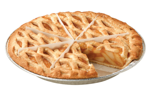 Chef Pierre Fruit Pie 10″ Pre-Baked Apple Lattice Pre-Sliced 8-Slice 6ct/43oz