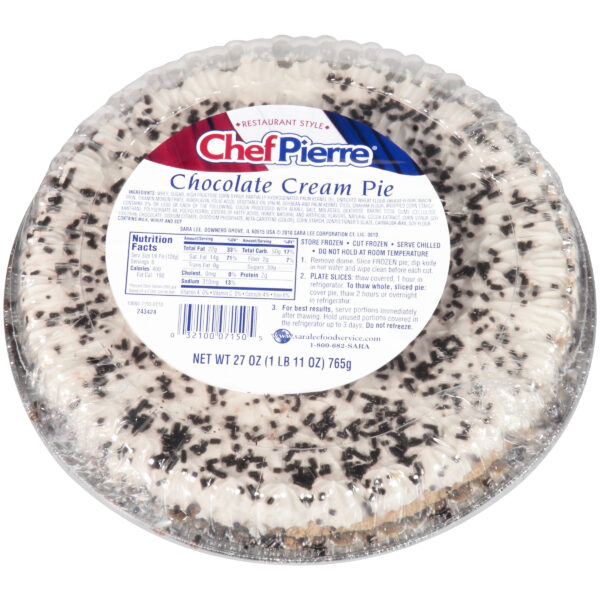 Chef Pierre Cream Pie 10 Classic Chocolate 6ct/27oz