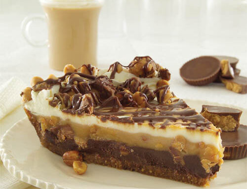 PIE, CHOCOLATE PEANUT BUTTER W/ REESES FROZEN 12 IN