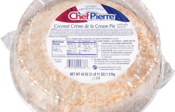 Chef Pierre Cream Pie 10″ Premium Crme de la Cream Coconut 4ct/43oz