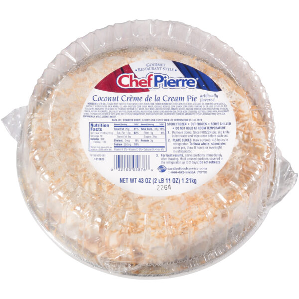 Chef Pierre Cream Pie 10 Premium Crme de la Cream Coconut 4ct/43oz