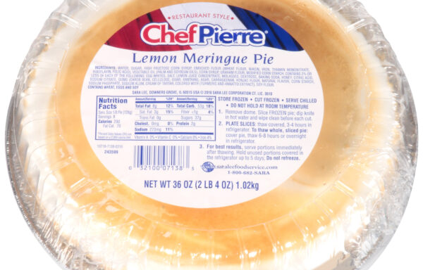 Chef Pierre Meringue Pie 10″ Lemon 6ct/36oz