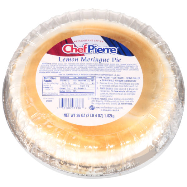 Chef Pierre Meringue Pie 10 Lemon 6ct/36oz