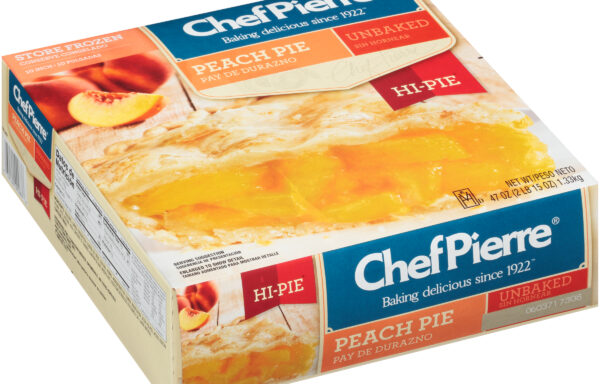 Chef Pierre Hi-Pie Premium Fruit Pie 10 Unbaked Peach 6ct/47oz