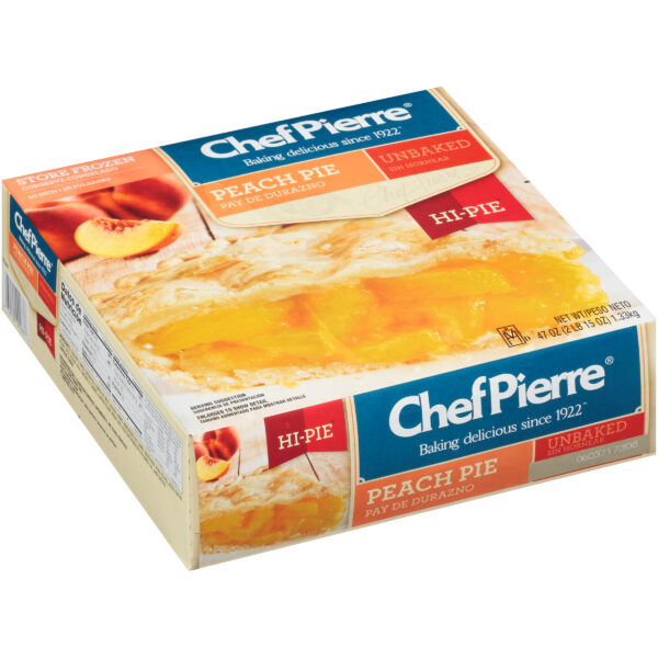 Chef Pierre Hi-Pie Premium Fruit Pie 10 Unbaked Peach 6ct/47oz