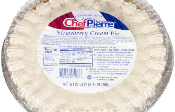 Chef Pierre Cream Pie 10 Classic Strawberry 6ct/27oz