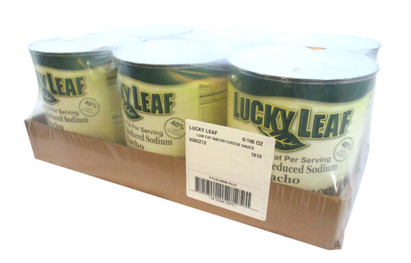 LUCKY LEAF Low Fat Nacho Cheese Sauce – 6/106 Oz Cans