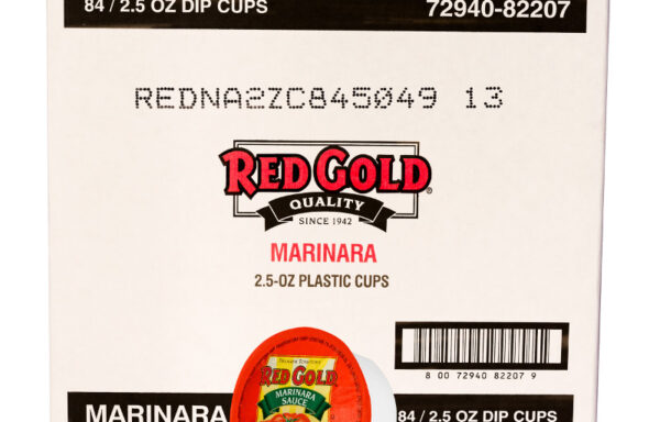 Red Gold Marinara Sauce, 2.5oz Dip Cup – Case of 84