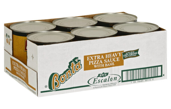 Bonta Pizza Sauce with Basil, 107 oz. Can, 6 Per Case