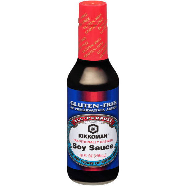 Kikkoman Gluten-Free No Preservatives Added Soy Sauce 10 FL OZ – Case of 6