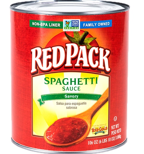Redpack Traditional Pasta Sauce, 106oz Can – Case of 6