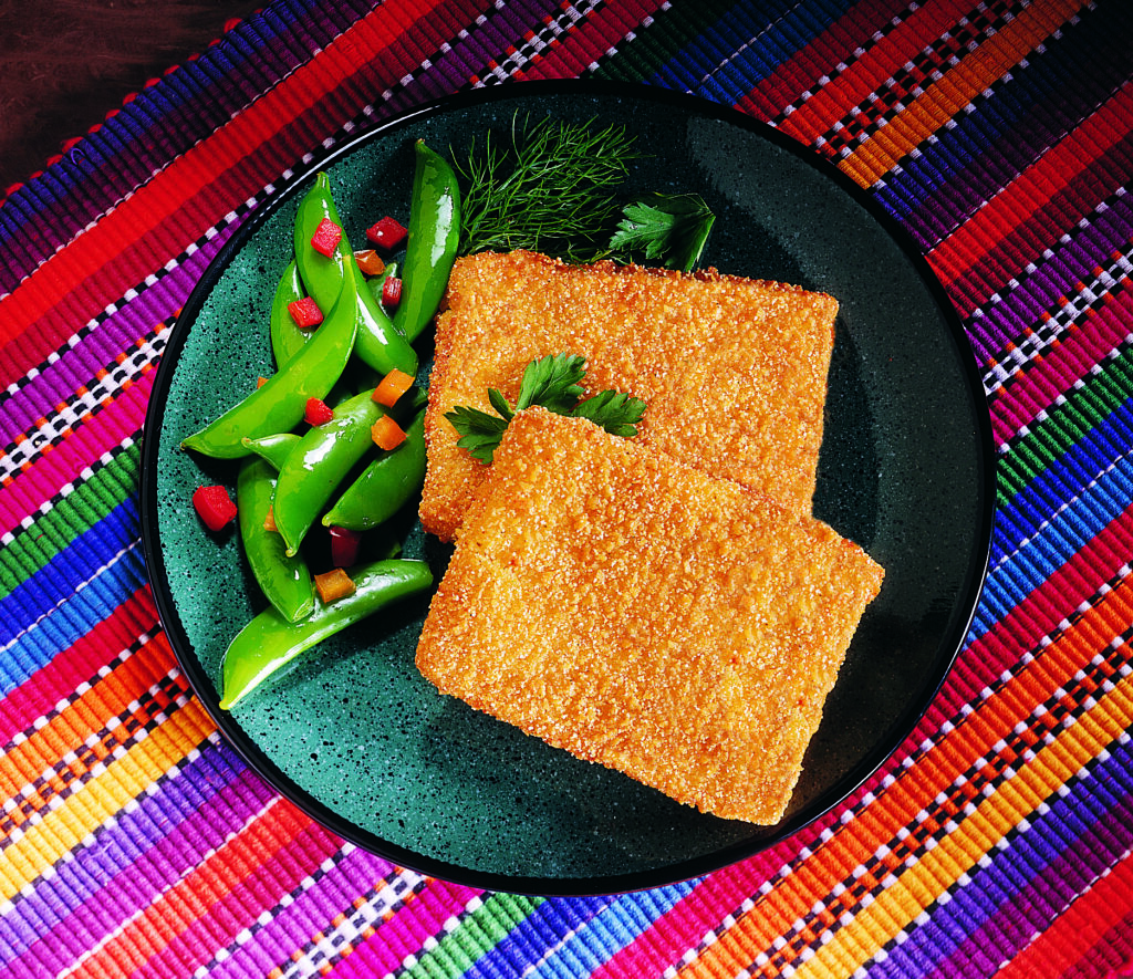 1/10 LB Crunchy Breaded Cod Squares Min. 40 4 oz Portions Feesers