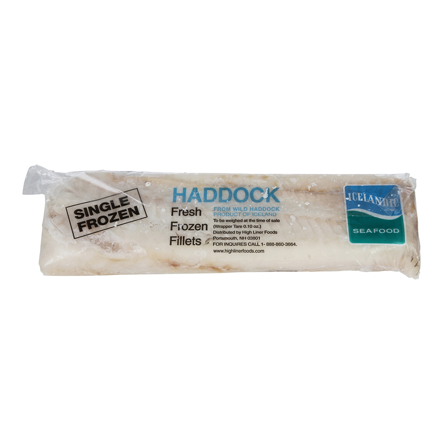 10/5 LB Haddock Fillets, Cello Pack, Skinless / Boned, Single Frozen