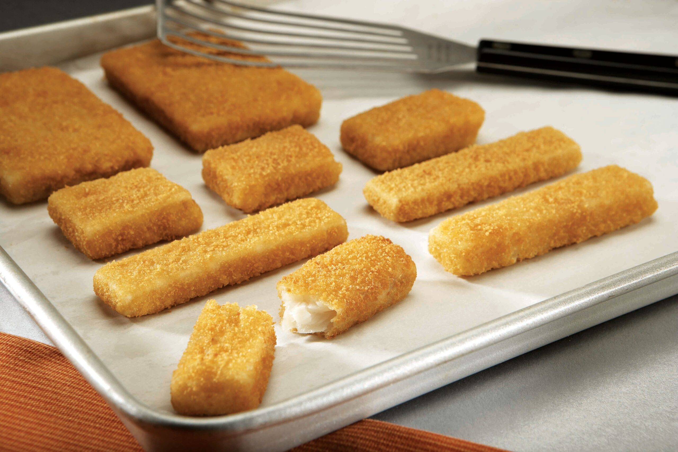 1/20 LB Oven Ready Whole Grain Golden Crunchy Breaded Alaska Pollock Nuggets 1 oz, CN, MSC