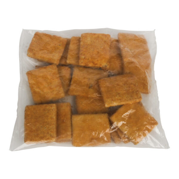 1/10 LB Oven Ready Breaded Pollock Squares 4 oz, Kosher, CN