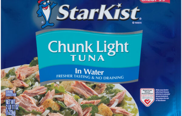 STARKIST 6/43OZ CHUNK LIGHT WATER POUCH