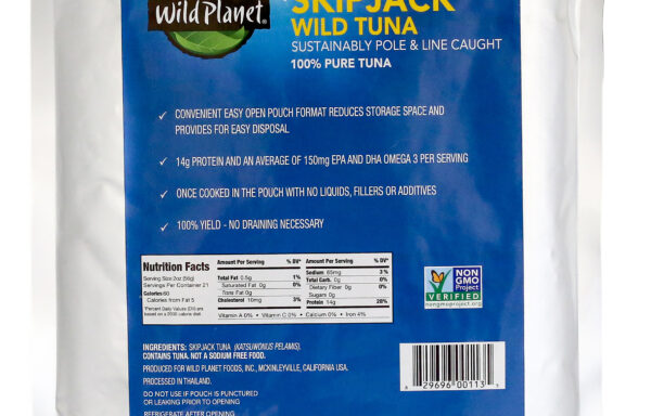 TUNA, SKIPJACK, LIGHT, POUCH, WILD