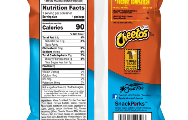 Cheetos Puffs Cheese Flavored Snacks 0.7 Oz