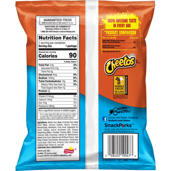 Cheetos Puffs Cheese Flavored Snacks 0.7 Oz