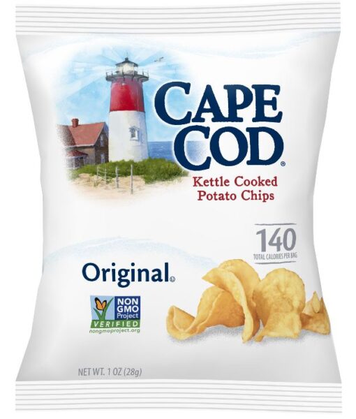 Cape Cod Potato Chips, Original Kettle Cooked Chips, 1 Oz
