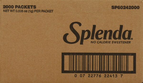 Splenda Zero Calories Sweetener Packets, 2000 ct Bulk Case