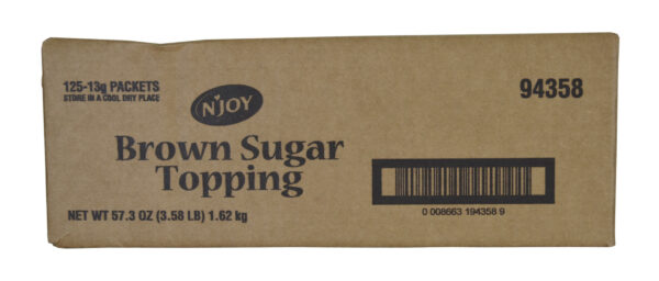 N’Joy 125-13g Brown Sugar Topping, Packets