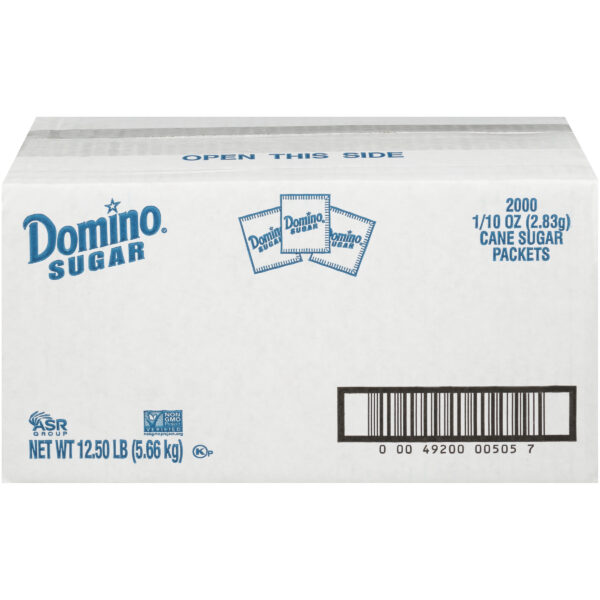 Domino Premium Pure Cane Sugar 2000 – 0.10 oz Packets