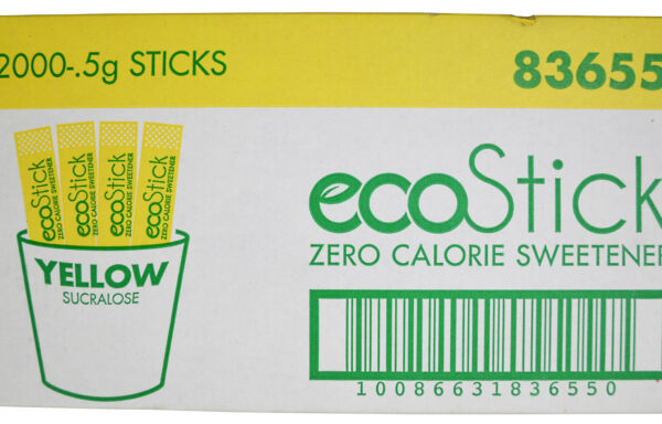 ecoStick 2000-0.5G Yellow Sucralose Sweetener, Sticks