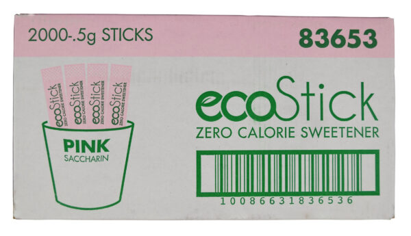 ecoStick 2000-0.5g Saccharin Sweetener, Sticks