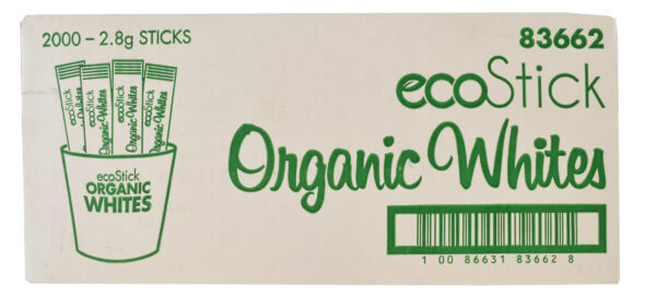 ecosStick Organic Whites 2000-2.8g Sugar, Sticks