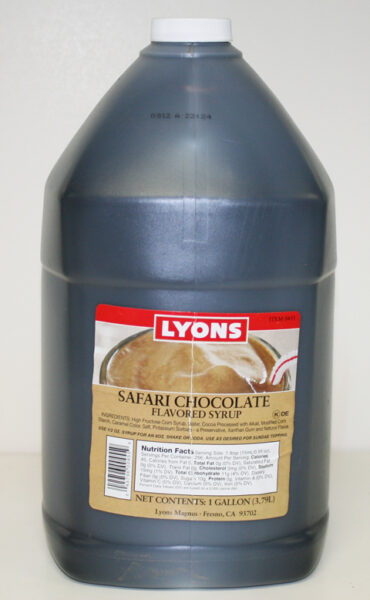 4/GAL SAFARI CHOCOLATE SYRUP