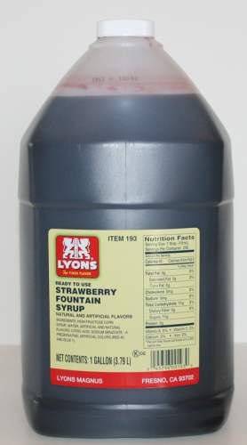 4/1 GAL RTU STRAWBERRY FOUNTAIN SYRUP