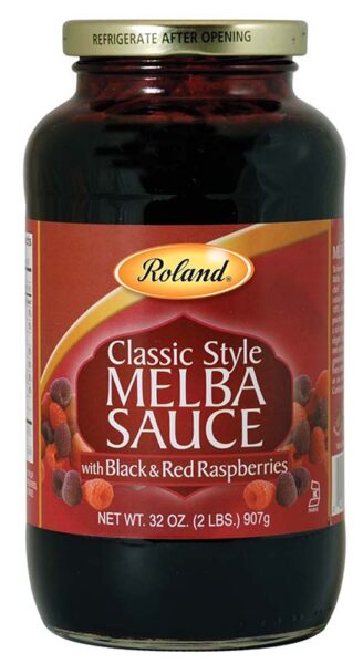 ROLAND MELBA SAUCE W/BLK&RED RSPB’S