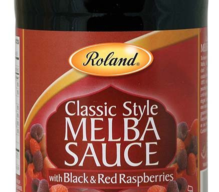 ROLAND MELBA SAUCE W/BLK&RED RSPB’S