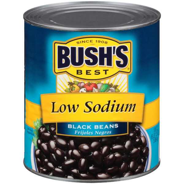 Bush’s Low Sodium Black Beans 6-108 oz