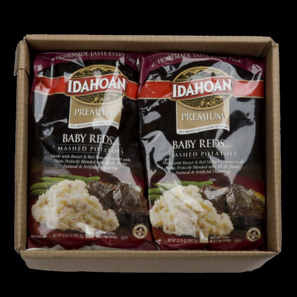 Idahoan RUSTIC Baby Reds Mashed Potatoes, 8/32.85 oz. pchs (lumps & peels)