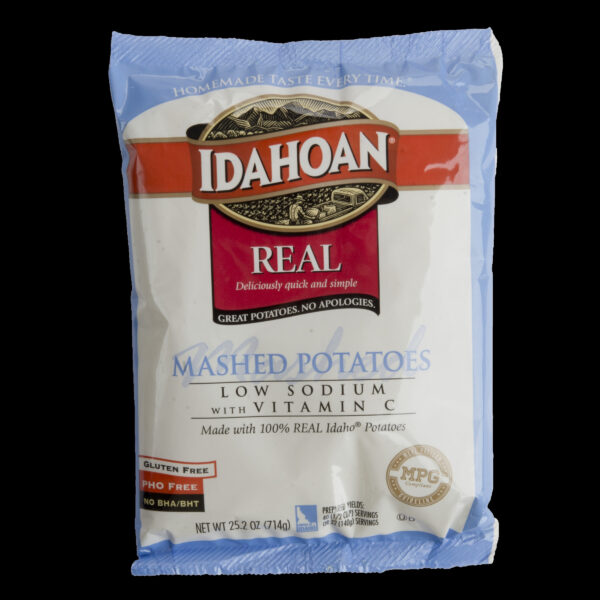 Idahoan SMARTMASH Low Sodium Mashed Potatoes with Vit C, 12/25.2 oz. pchs