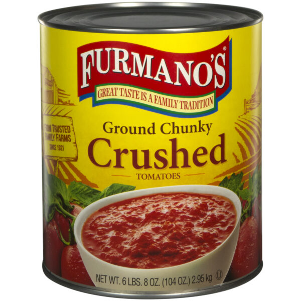 Furmanos; 6/#10 Ground Chunky Crushed Tomatoes
