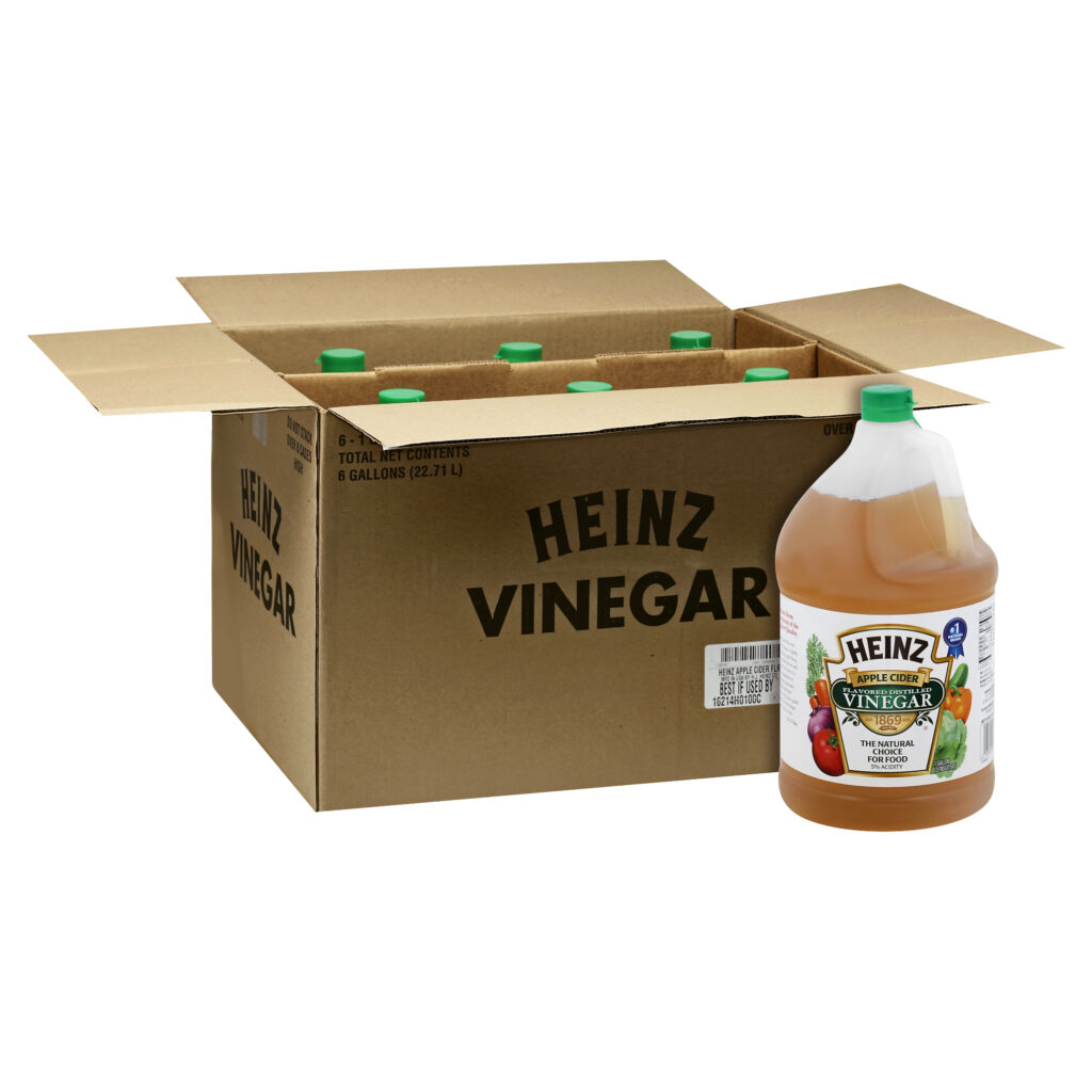 Heinz Apple Cider Flavored Distilled Vinegar, 1 Gallon (6 Per Case