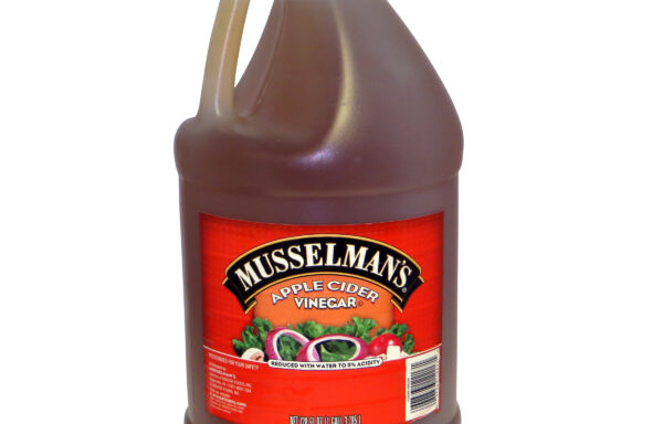 MUSSELMAN’S APPLE CIDER VINEGAR – 4/128 Oz Plastic Bottle